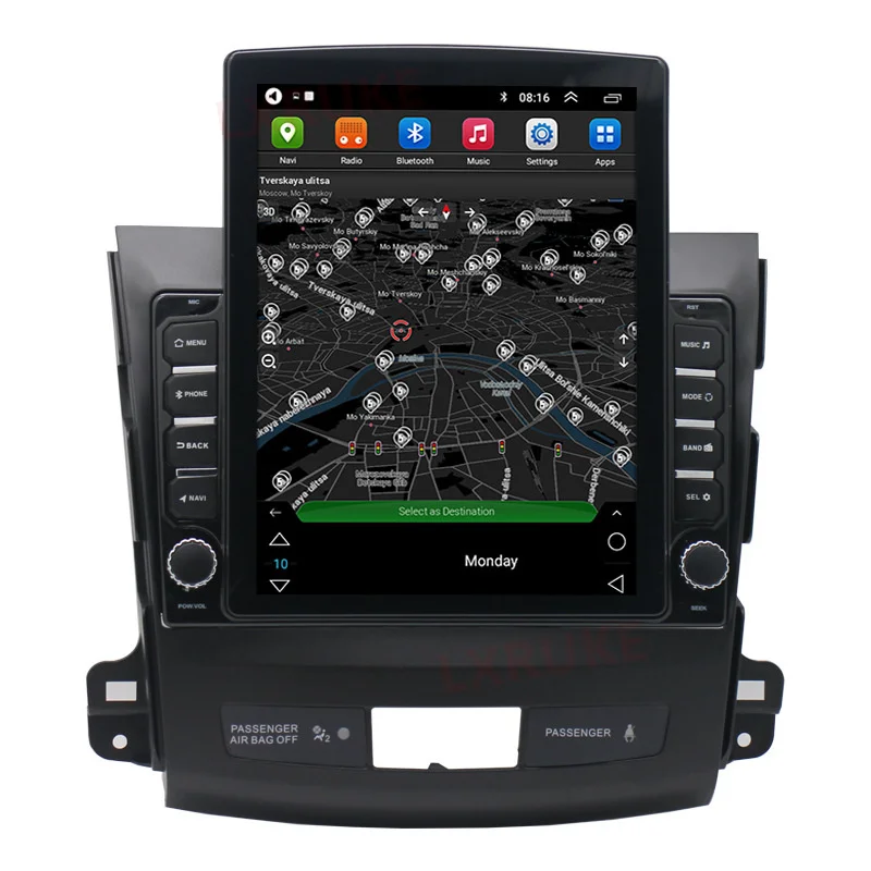 

2 Din 2.5D 9.7" Tesla screen Car Multimedia player Auto GPS Navigator WIFI For Mitsubishi Outlander 2006-2012