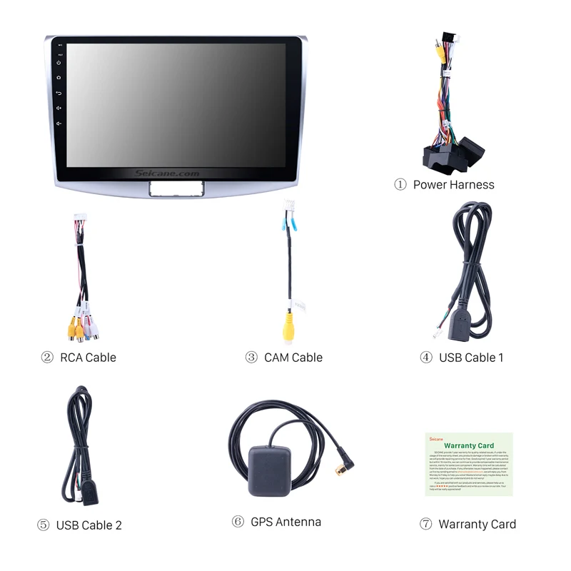 Автомагнитола Seicane мультимедийный проигрыватель на Android 9 0 10 1 дюйма с GPS для VW
