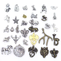20g pendants cat lobster dog elephant lion horse animal for charms necklaces jewelry diy accessories