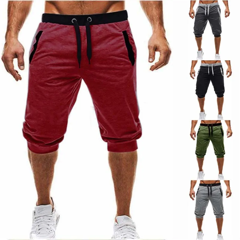 

2021 Summer Brand Mens Jogger Sporting Thin Shorts Men Black Short Pants Male Fitness Gyms Shorts for workout boxing shorts