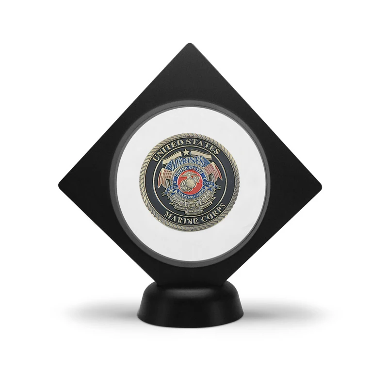 coin4 with stand WR армия США Военные позолоченные монеты коллекционные с монетницей Air Force темно-синяя сувенирная монета подарок для мужчин дропшиппинг - Цвет: coin4 with stand