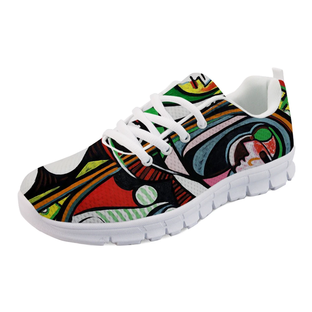 

Colourful Abstract Pattern Women's Casual Flat Shoes Breathable Tennis Kids Sneakers Summer 3d Print Unisex Children Shoes Gift