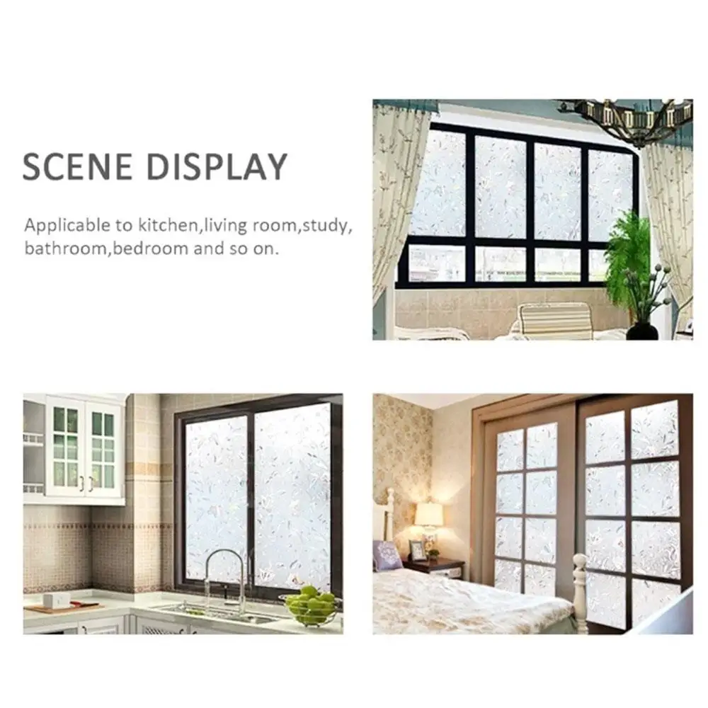 Статическая пленка стеклянная наклейка на окно красивая экономичная ПВХ 3D для