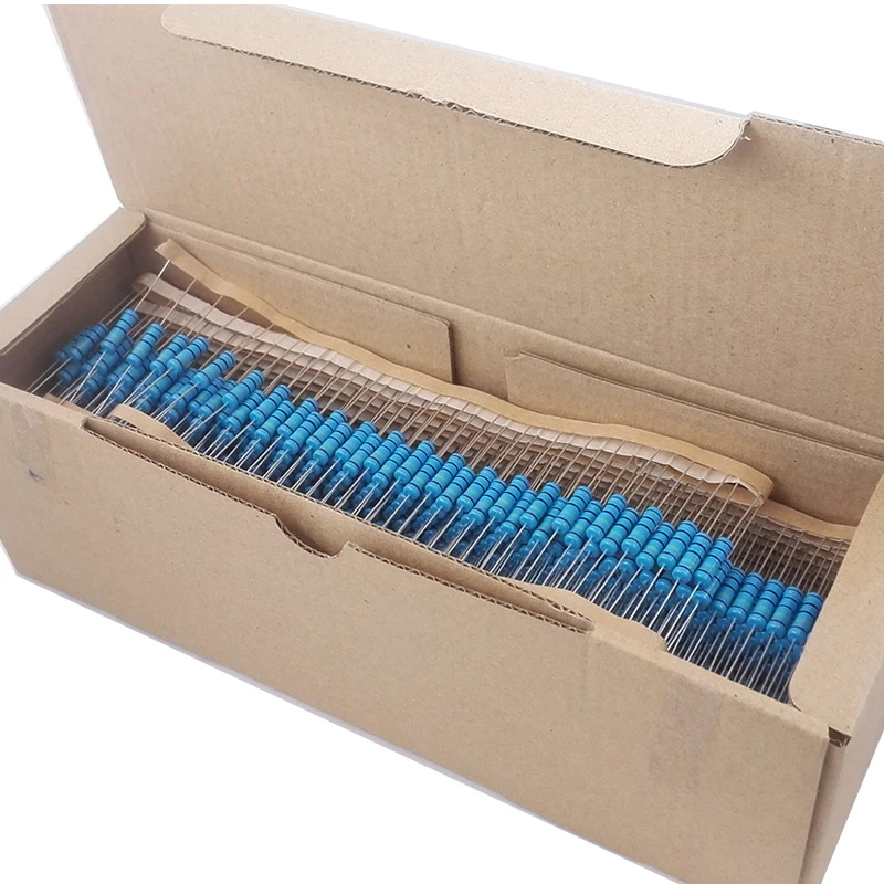 

2W 1% 127valuesx5pcs=635pcs 1R~1M 1% Metal Film Resistor Assorted Kit