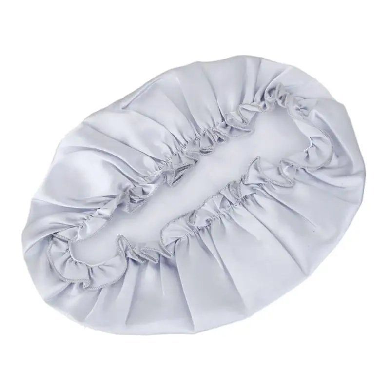 Мягкий Чепчик для сна из чистого шелка ночная шапочка женщин выпадения волос