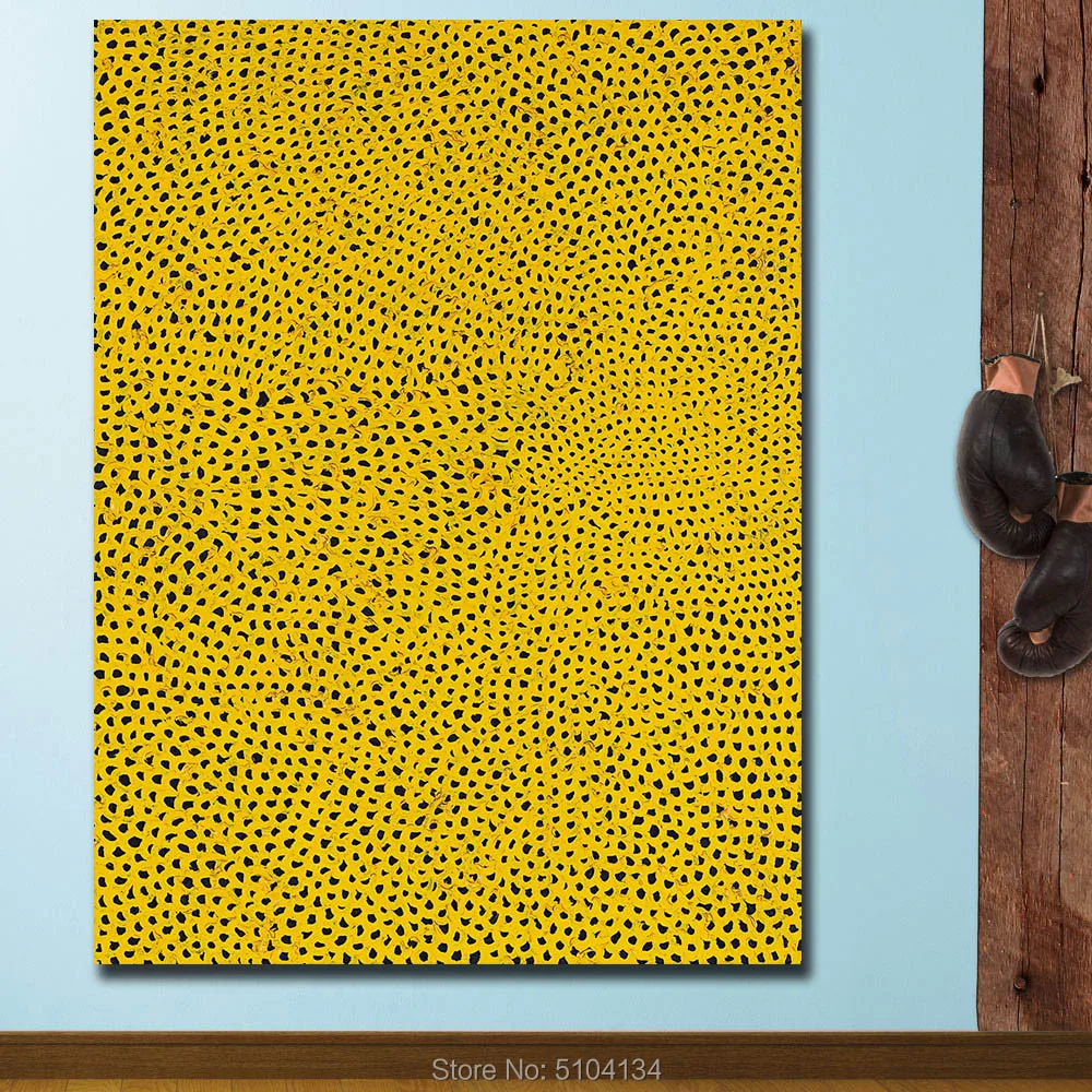 Краска для масляной краски настенная краска рисования Yayoi Kusama желтая Домашняя