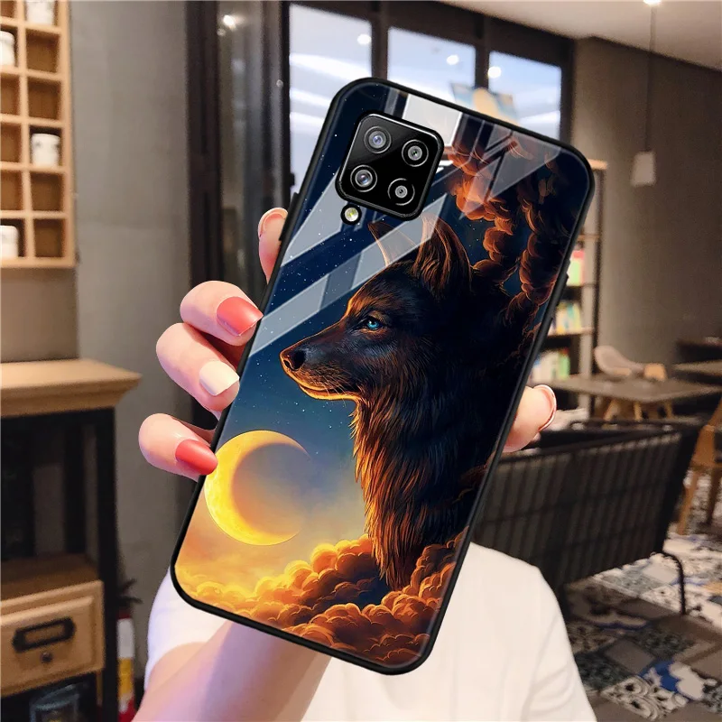 

A32 A52 A72 Case For Samsung A51 Case Tempered Glass Hard Cover For Samsung A02 A12 A21S A31 A71 A42 A50 A70 A20 A30 Fundas
