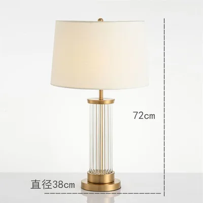 

Bedside Living Room Luxury Table Lamp Modern Crystal Night Lights Reading Table Lamp Study Lampara De Mesa Home Office BW50TD