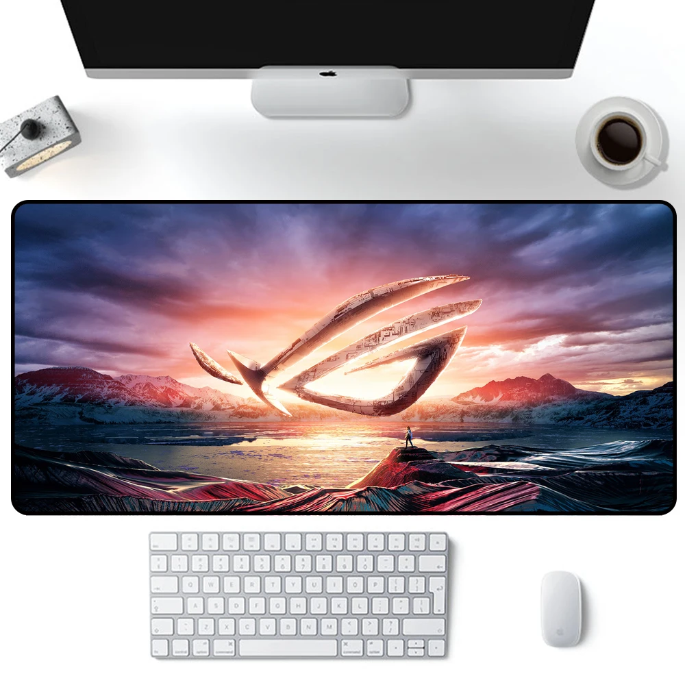 Большой коврик для мыши XGZ с крутым логотипом геймерский и клавиатуры
