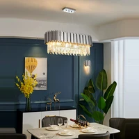 art deco chrome silver gold round oval led lustre suspension luminaire lampen hanging lamps pendant lamp pendant light for foyer