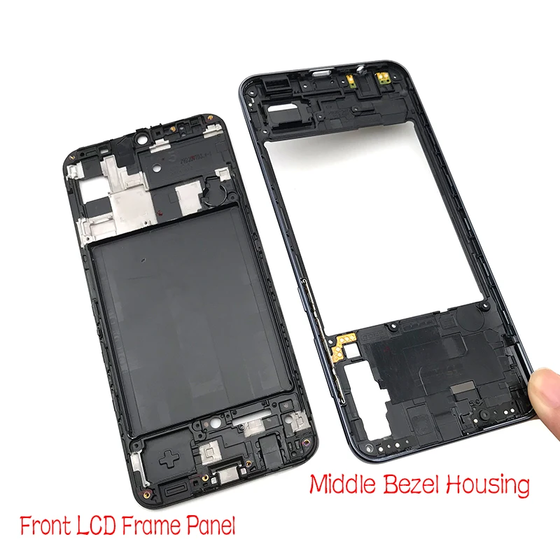 Передний корпус ЖК-панель средняя рамка для samsung A50 A505F рамка Крышка запасные части
