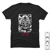 school girl gas mask t shirt 100 cotton gas mask video music movie games tage mask gas ask art age ny