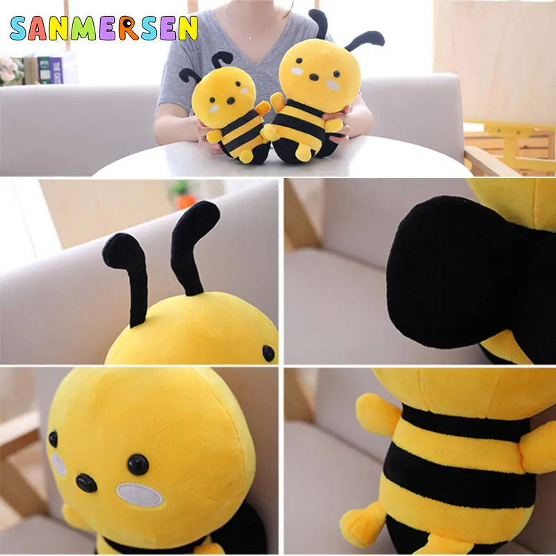 Kawaii Bee Детская плюшевая кукла игрушки животные пчела куклы мягкая фигурка для