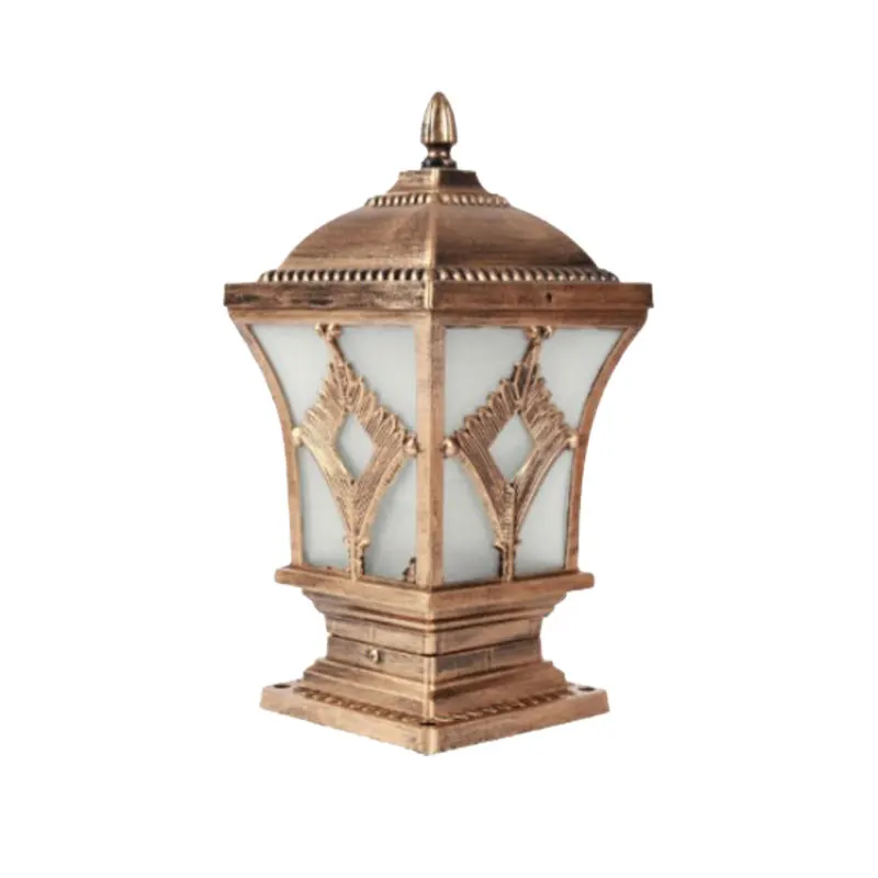 Bronze diamond 18*18*38 см) европейские садовые огни, ворота столб огни, садовые виллы Открытый водонепроницаемый ворота настенные огни Ландшафтные огни - Испускаемый цвет: Bronze diamond