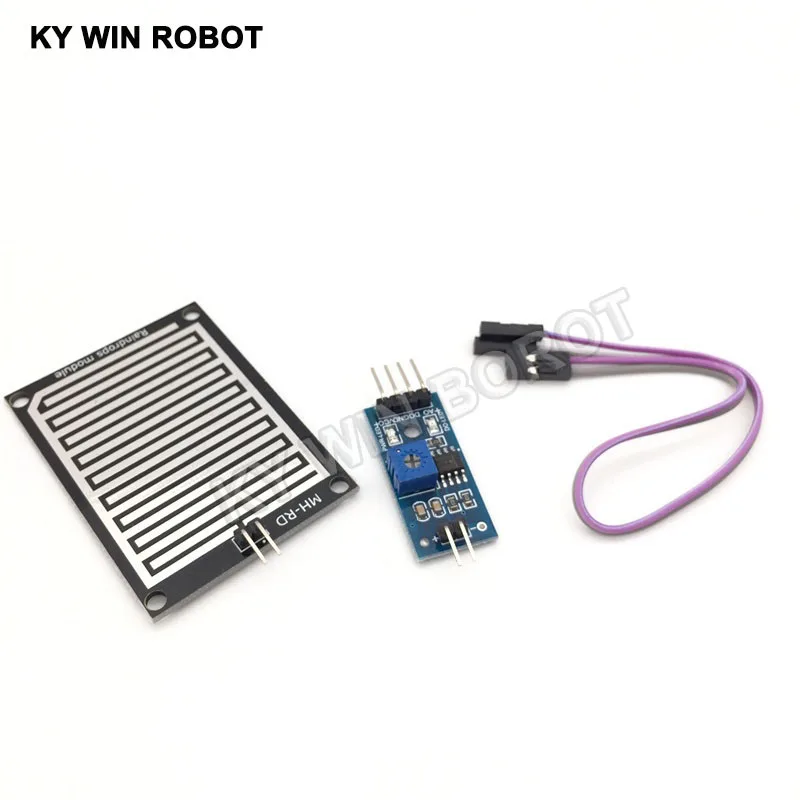 1set/lot Snow/Raindrops Detection Sensor Module Rain Weather Module Humidity For Arduino