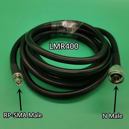 Cable LMR400 Kabel RP SMA macho a conector macho tipo N, cable Coaxial RF de baja pérdida