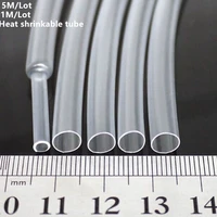 1mm 1 5mm 2mm 2 5mm 3mm 3 5mm 4mm 5mm 6mm 8mm transparent clear heat shrink tube shrinkable tubing sleeving wrap wire kits