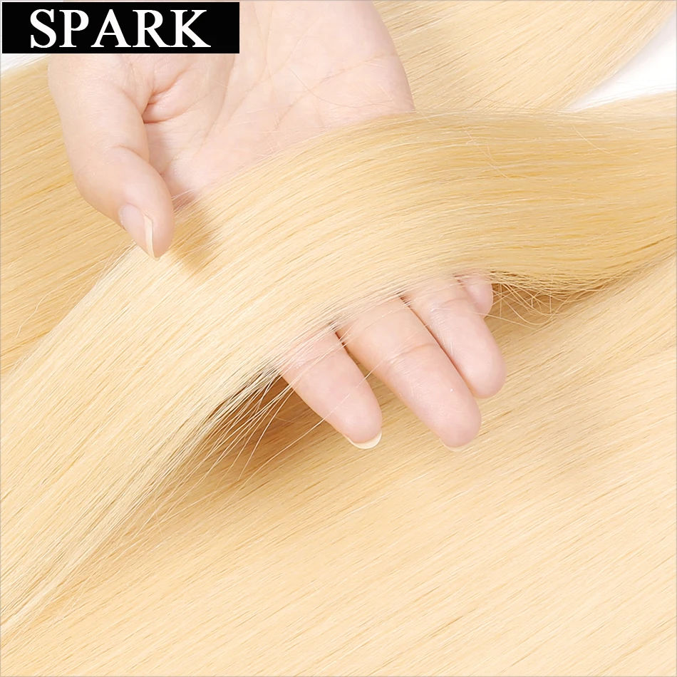 Бразильские натуральные волосы Spark #613 прямые 1/3/4 в комплекте 100% человеческие для - Фото №1