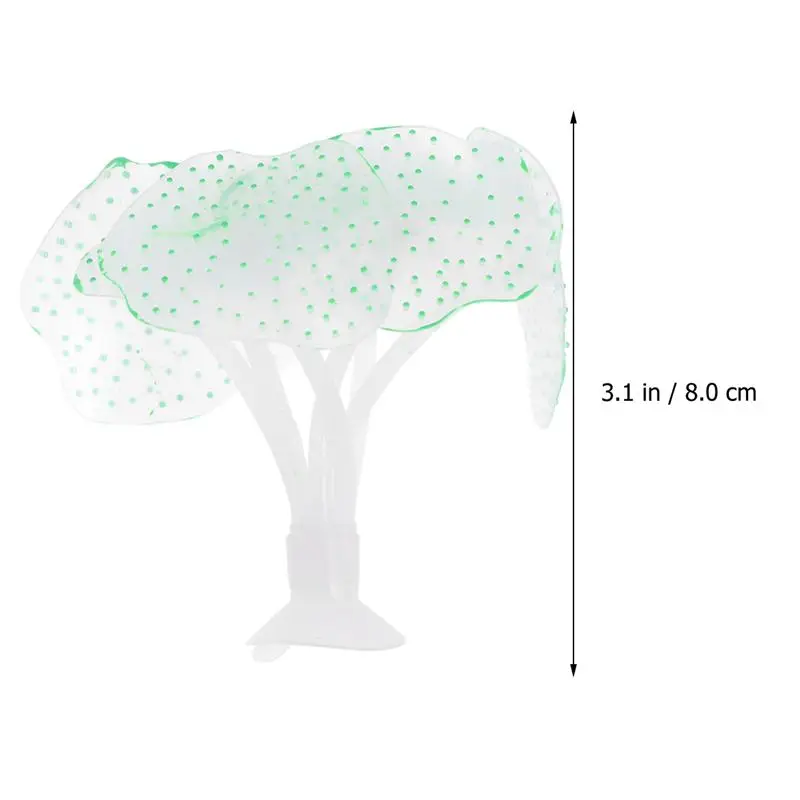 2 шт. искусственные медузы зеленые флуоресцентные силиконовые украшения для