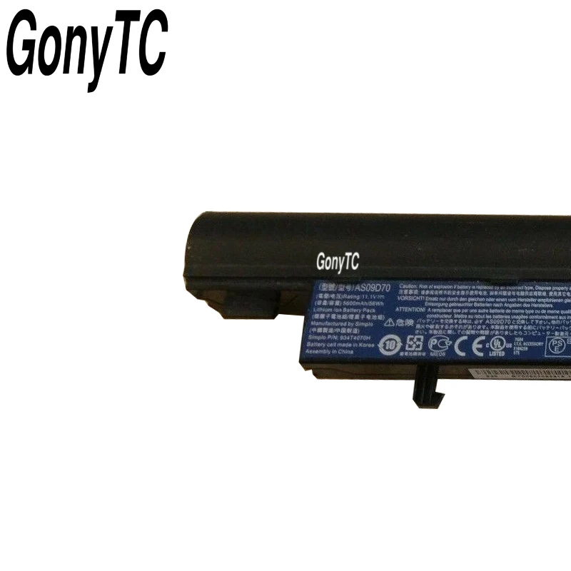 GONYTC AS09D70 ноутбук Батарея для Acer AS09D56 AS09F34 AS09D71 Aspire Timeline 3810 т 4810 5810 8471 8471G