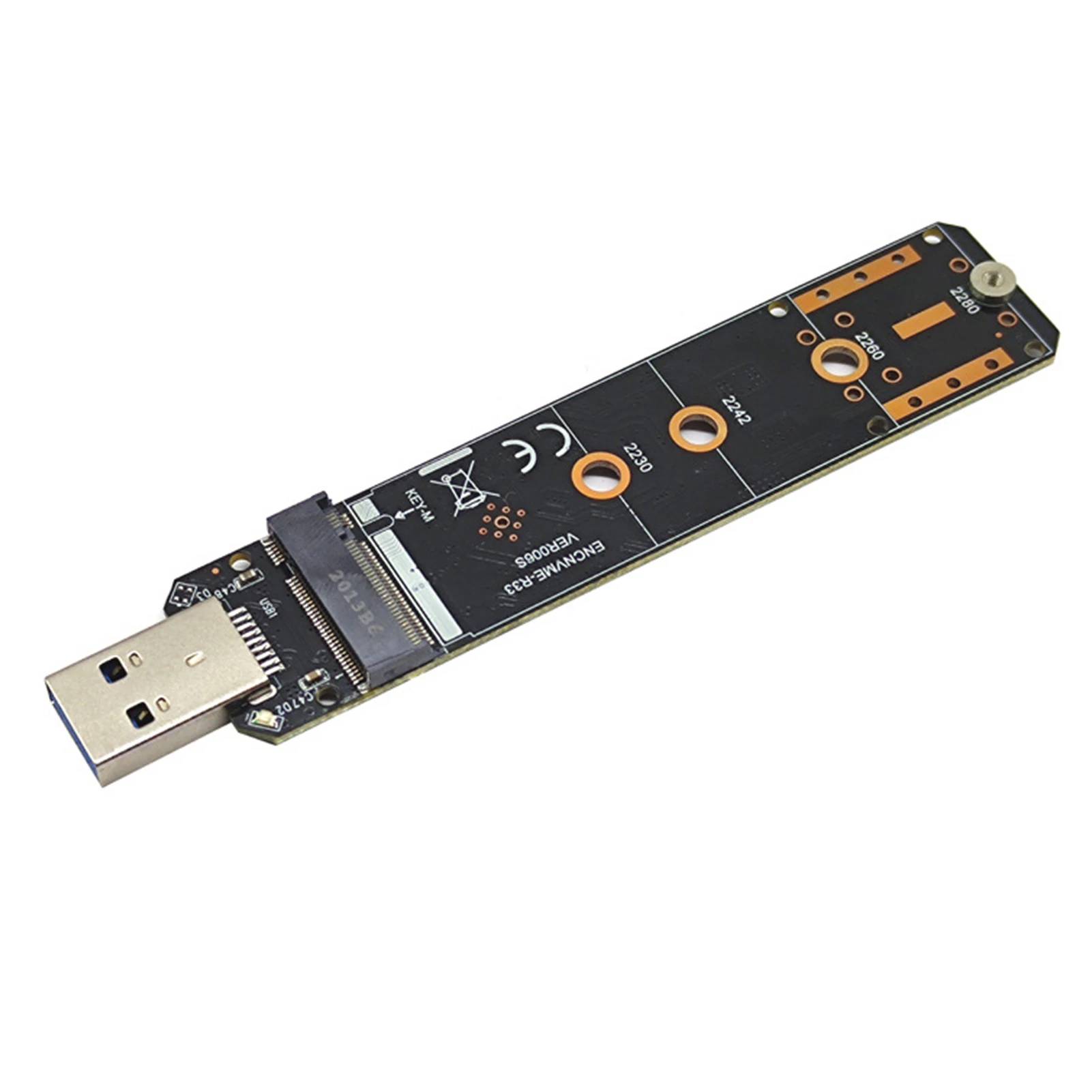

Gen USB3.1 To NVME SATA Computer Home Office M 2 SSD 10Gbps Speed Universal Dual Protocol USB Adapter Card Reader Accessories