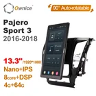 Автомагнитола Ownice, 13,3 дюймов, 1920*1080, Android 10,0, GPS, для Mitsubishi Pajero Sport 3 2016-2018