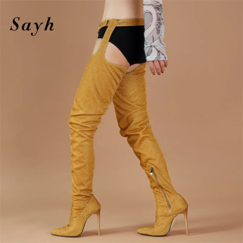 

Женские сапоги с высоким голенищем, сапоги до колена с острым носком шпильки с пряжкой и на молнии; Соблазнительные босоножки для стриптиза;...