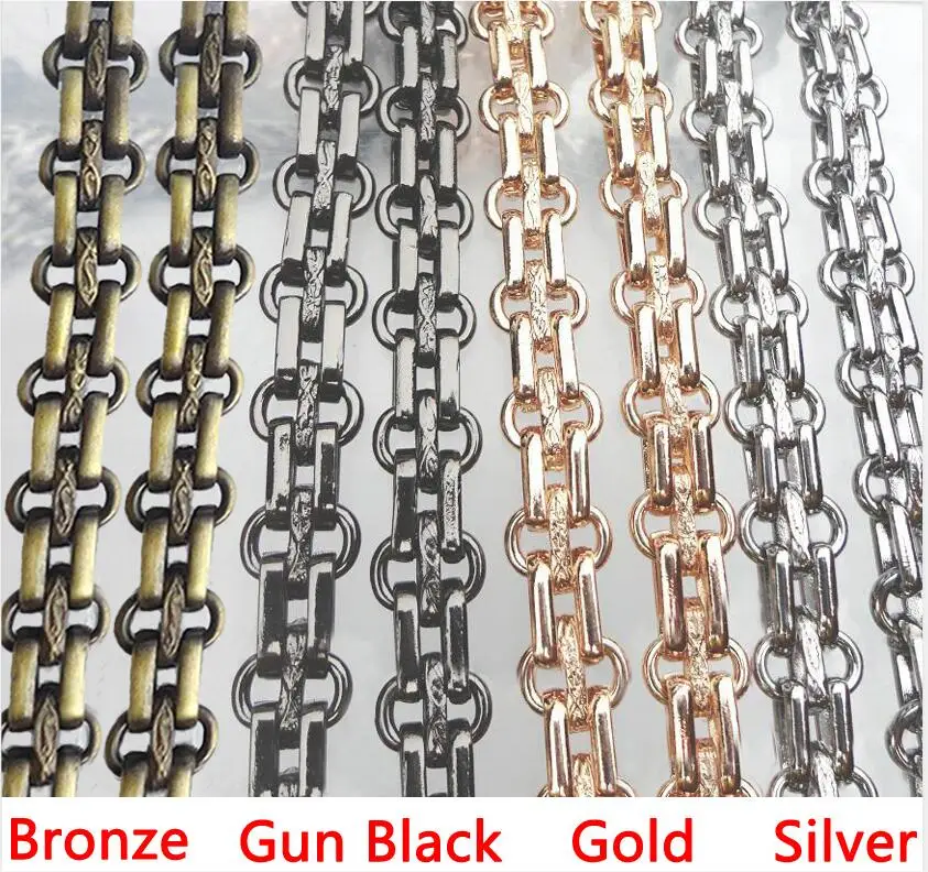 120CM Metal Chain Steel Bag  Replacement  Shoulder Strap for Handbag Purse Handle