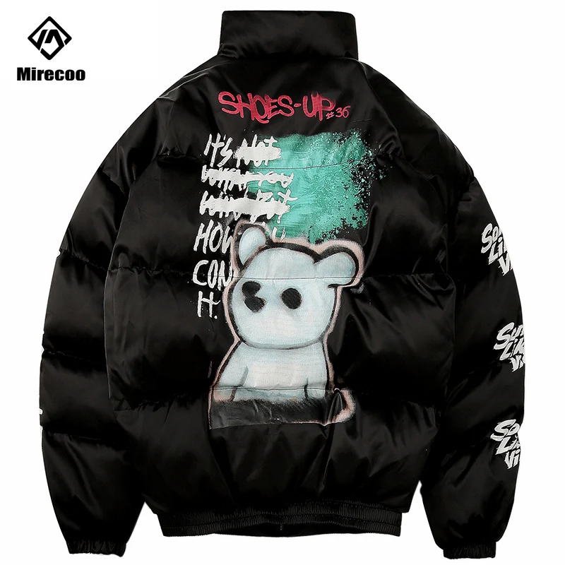 Зимняя мужская куртка Толстая теплая парка куртки Женская Модная молодежная