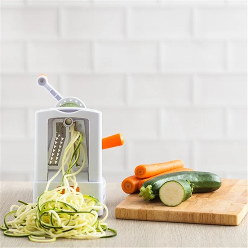 Новинка 3 в 1 ручная овощерезка спираль для фруктов устройство резки измельчитель