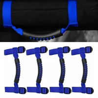 car interior handrail roll cage inner handle grip durable blue roll grab handles accessories fit for jeep wrangler yj tj