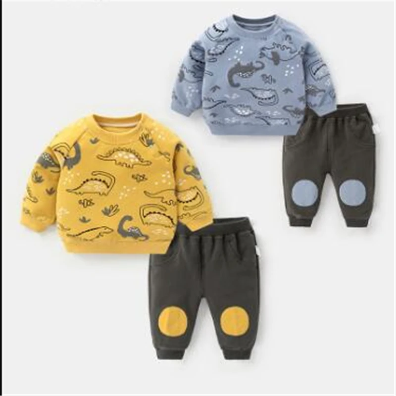 Одежда для малышей осенние детские спортивные костюмы комплекты одежды детей