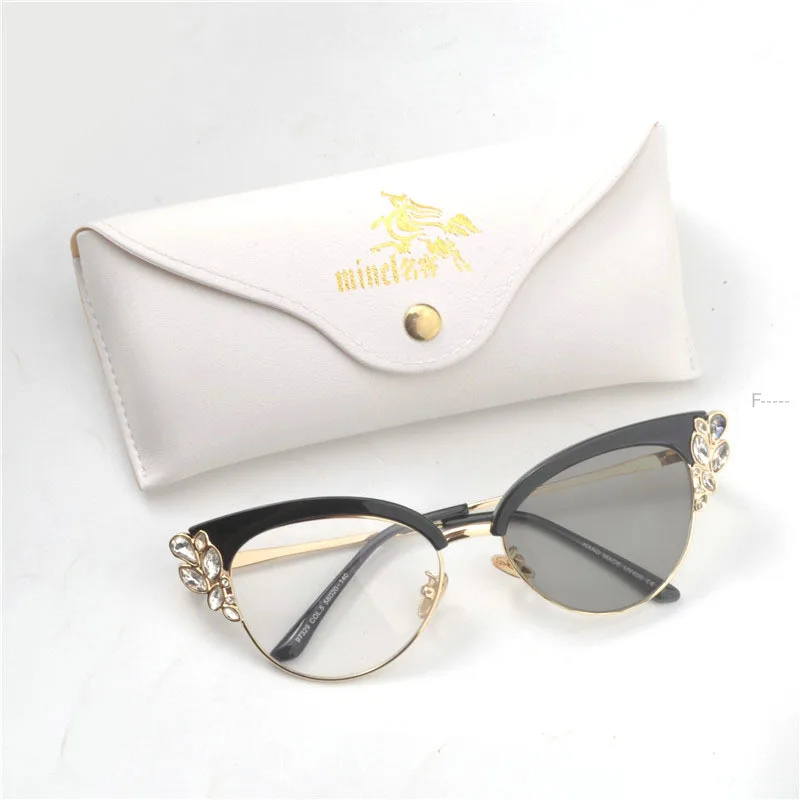 Переходные фотохромные алмазные очки для чтения женщин дальнозоркость