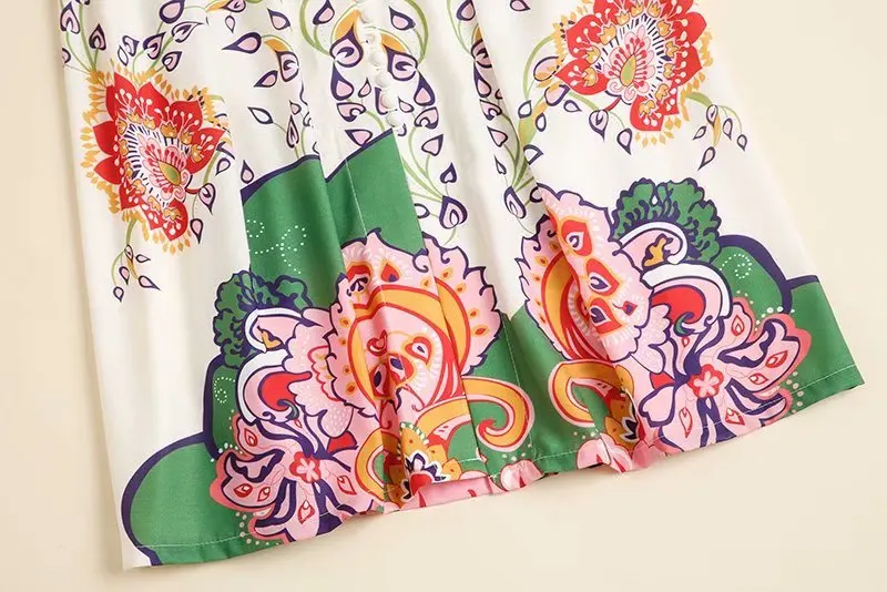 

JCHB 2021 autumn fashion show new high end women's temperament long skirt printed long sleeve dress trend