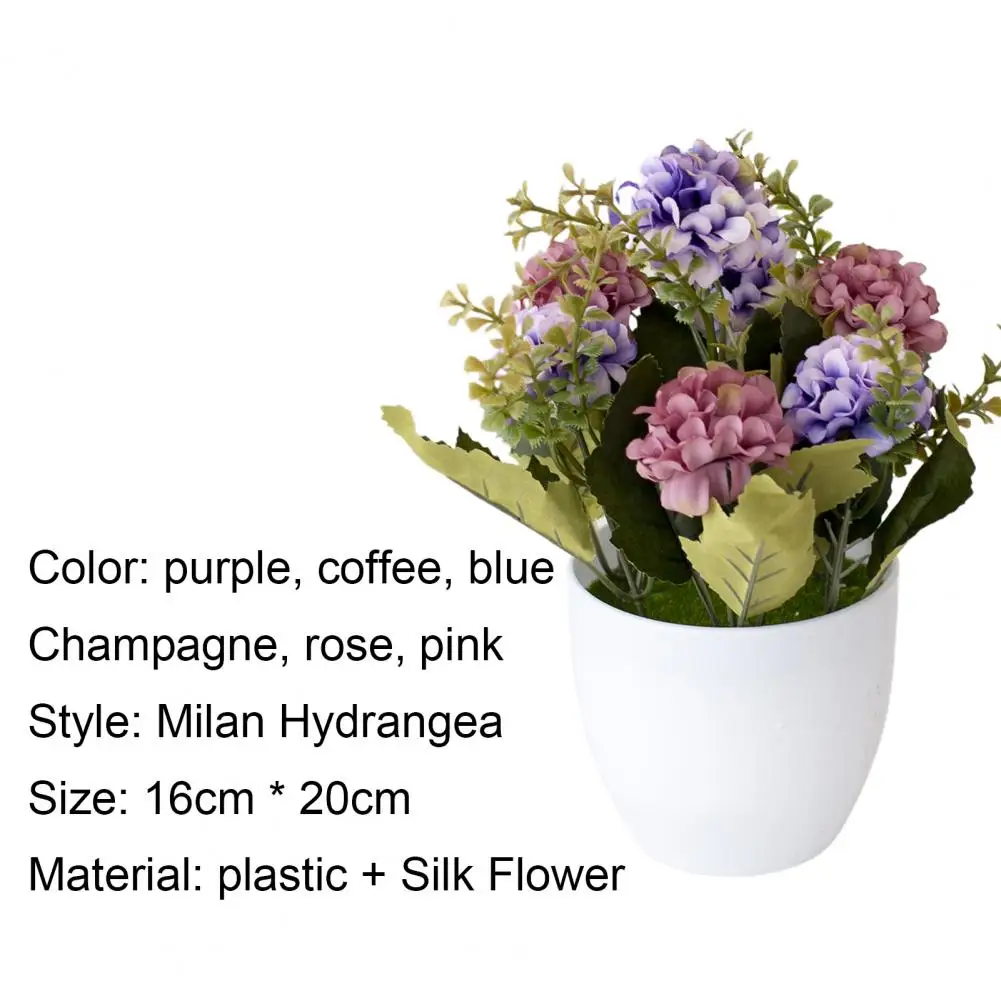 1 комплект моделирования растений в горшках бонсай искусственная Гортензия