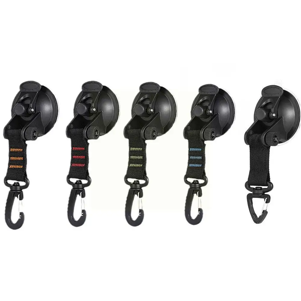 

Universal Fastening Hook Suction Cup For Car Side 360°rotating Multifunctional Car 1PC Camping Tarpaulin Hook Outdoor Tent B6X0