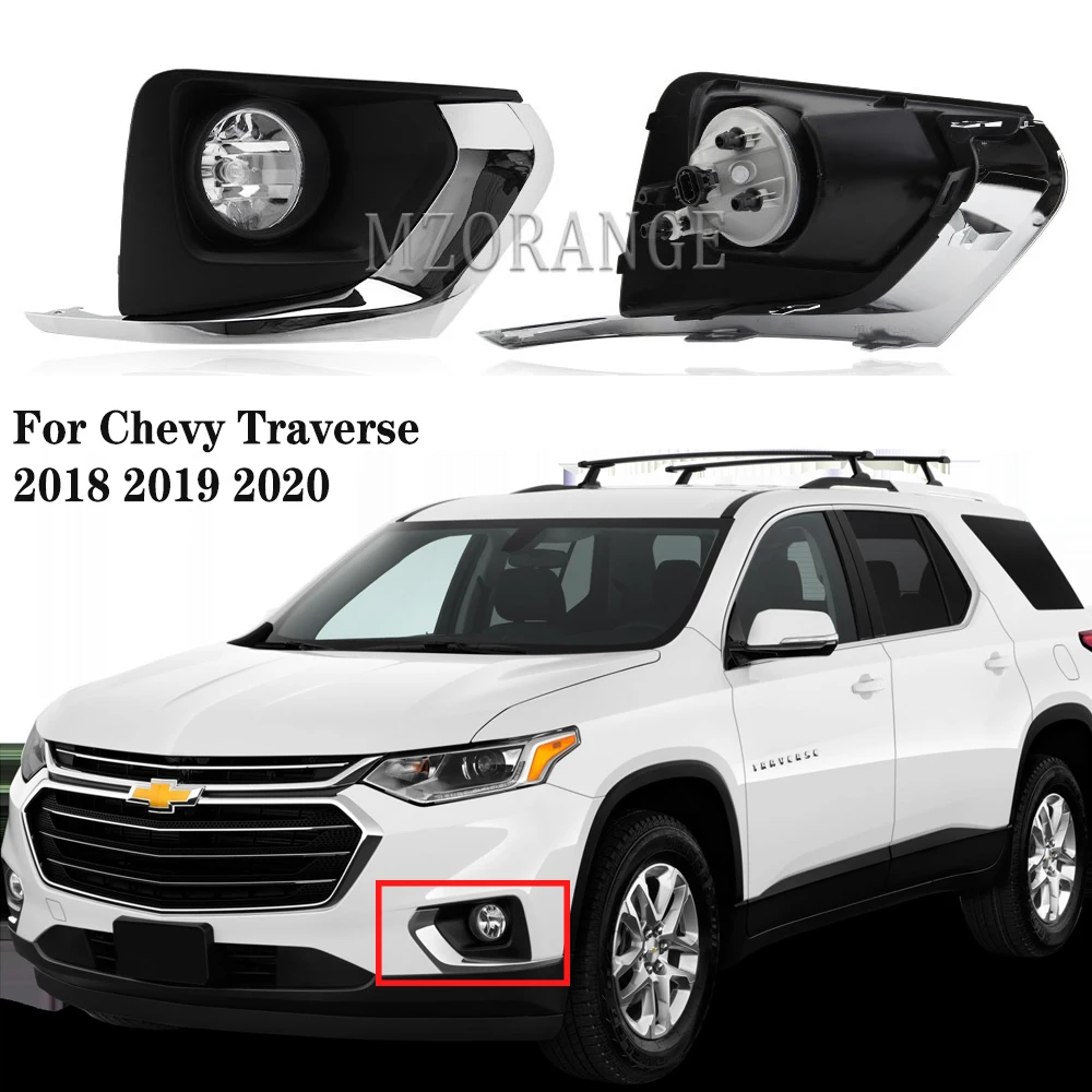 

Fog Light Driving Lamp assembly For Chevy Traverse 2018 2019 2020 wiring Kit for Chevrolet headlights foglights for car