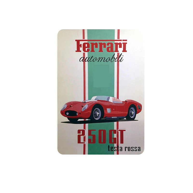 Супер крутой автомобильный постер с мотором Современная жестяная доска знак