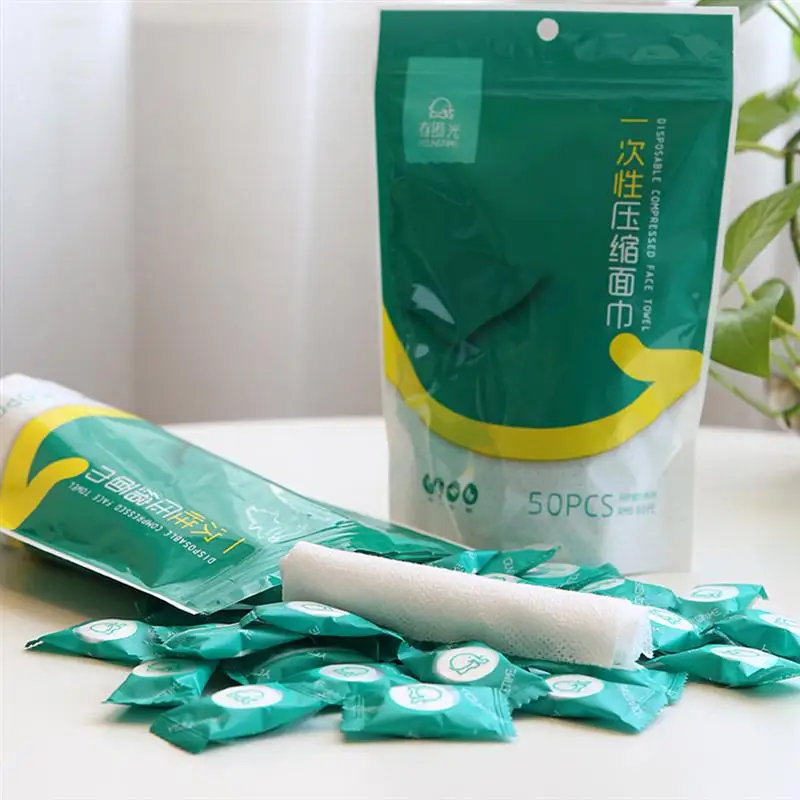 50 шт 30 для путешествий на открытом воздухе сжатое хлопчатобумажное одноразовое