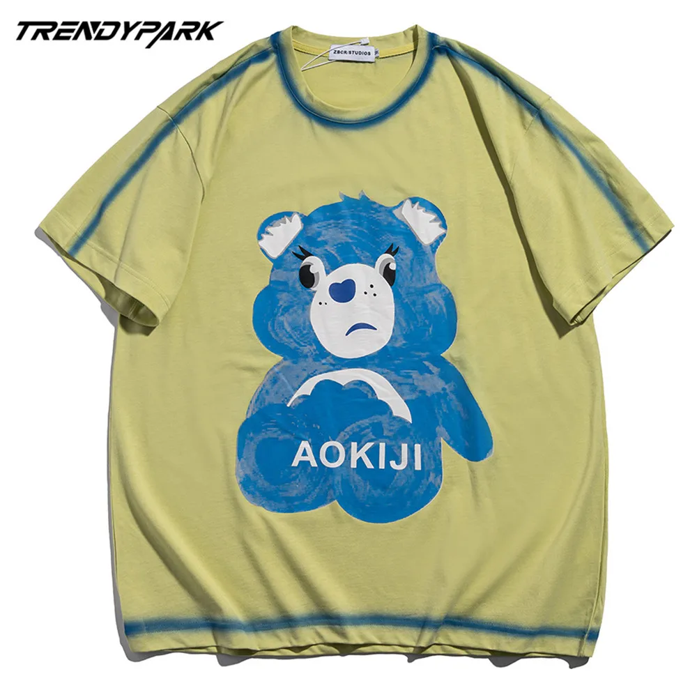 

Men's T-shirt 2021 New Summer Short Sleeve Printed Tee Hip Hop Oversized Cotton Casual Harajuku Streetwear Top Tshirts Clothing