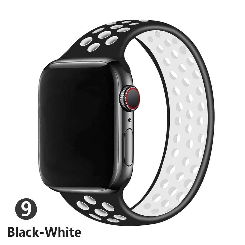 

Solo Loop strap for Apple Watch Band 44mm 40mm iwatch band 38mm 42mm Elastic Silicone bracelet apple watch series 6 se 5 4 3