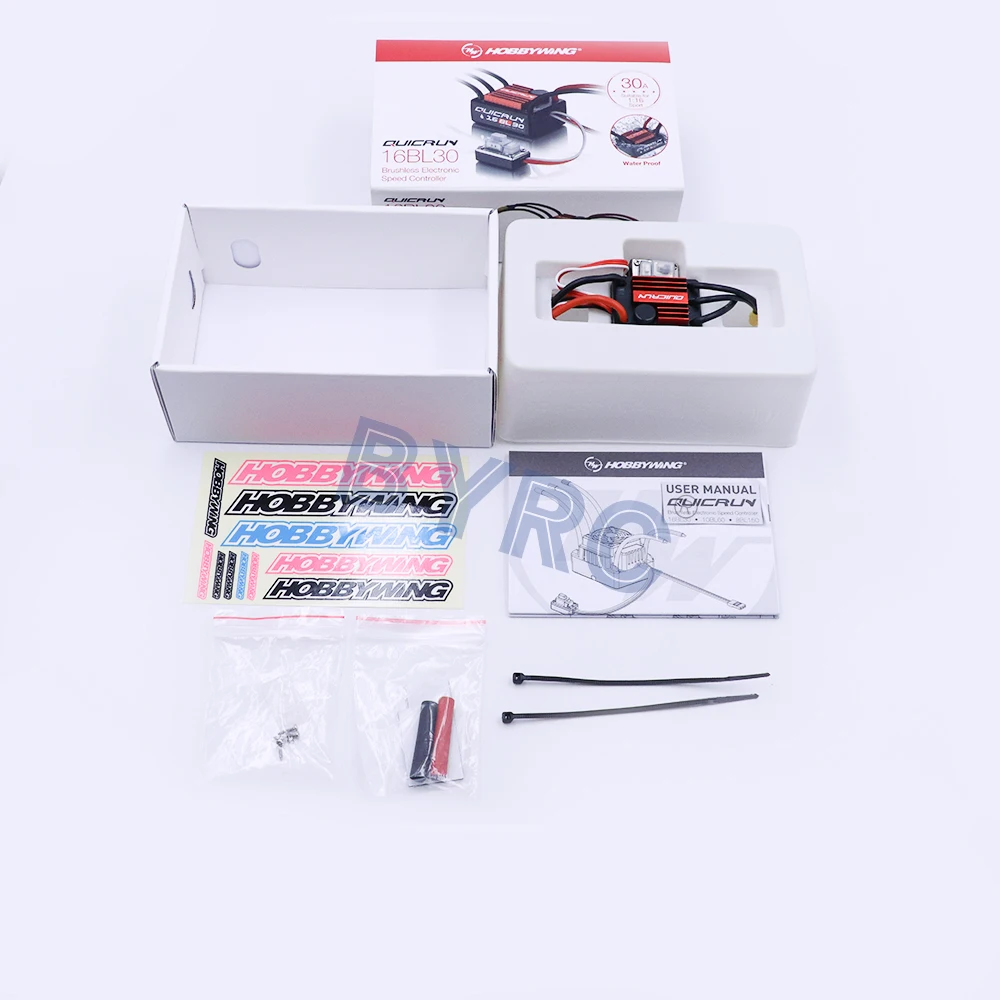 Оригинальный Бесщеточный Регулятор Скорости Hobbywing quirun 16BL30 30 А 1 шт. ESC для 1/16