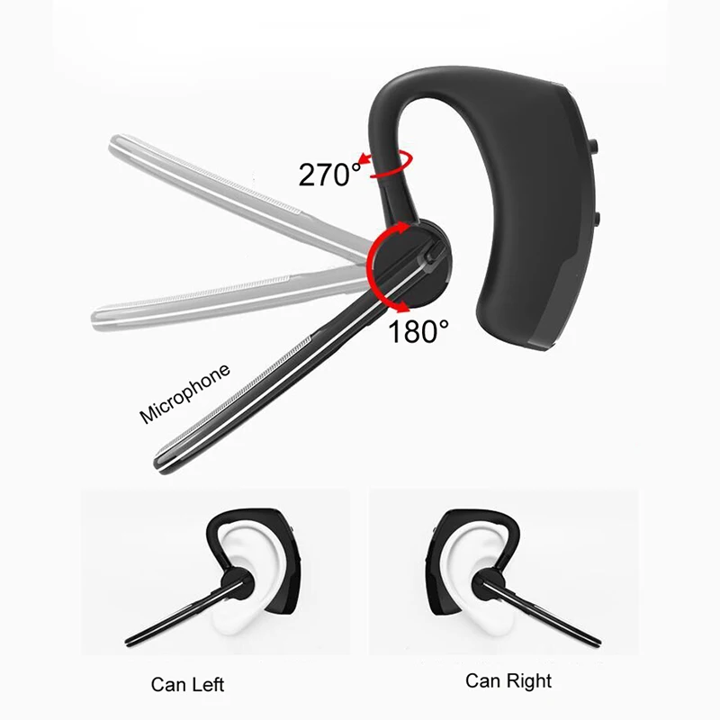 V8 rtSpo Blutooth Earphone Wireless Stereo HD Mic Headphones Bluetooth Hands In Car Kit With For iPhone Samsung Huawei Phone | Электроника