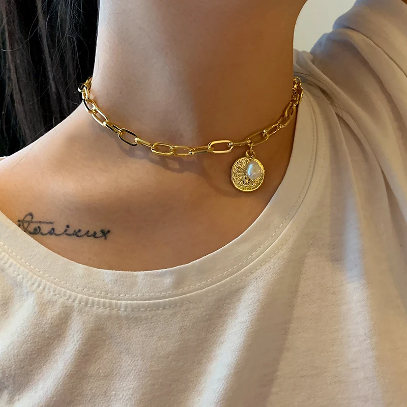 GHIDBK ручной работы натуральный пресноводный жемчуг O цепочка ожерелья Простой