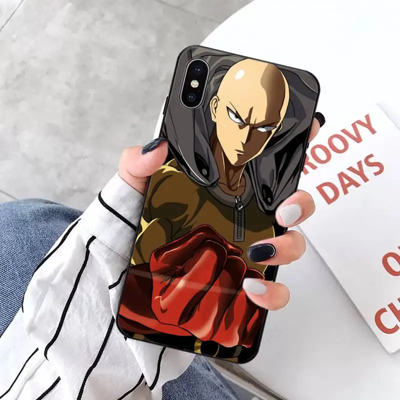 

Anime One Punch Man Phone Case for iPhone 11 12 pro XS MAX 8 7 6 6S Plus X 5S SE 2020 XR mini