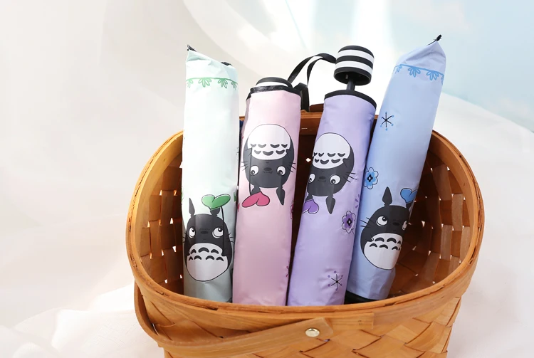 La MaxZa Ghibli Totoro зонт от солнца и дождя Женский плиссированный зонт|Зонтики| |