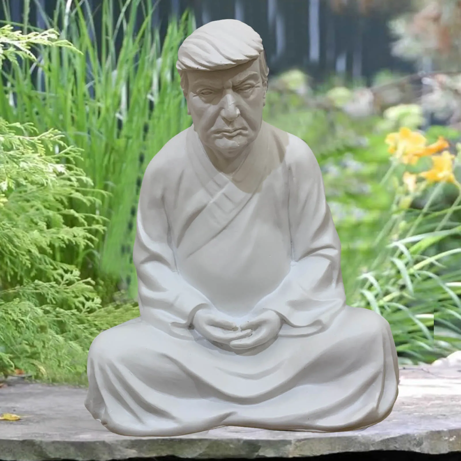 

Buddha statue of Trump Donald Trump Make Your Company Great Again ornaments Dong (know it all) Buddha of the West