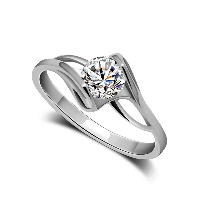 Новинка рождественский подарок классическое обручальное кольцо из натурального