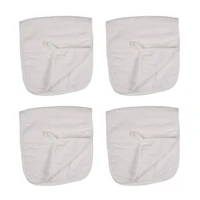 4 pcs pure cotton baby burp cloths 6 layers absorbent cloth burp bib breastfeeding accessories baby saliva towel