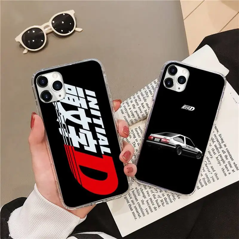 

Hot Japan Initial D anime Phone Case Transparent soft For iphone 12 11 13 7 8 6 s plus x xs xr pro max mini